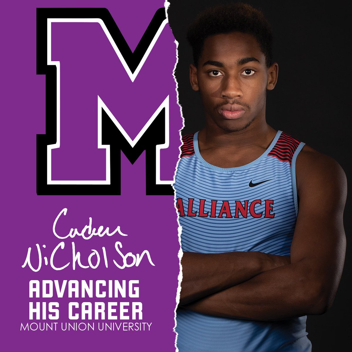 NewsRedandBlue's tweet photo. Congratulations to Caden Nicholson for committing to The University of Mount Union for Track!! Congratulations Caden!!! https://t.co/X8MyOZfkl1