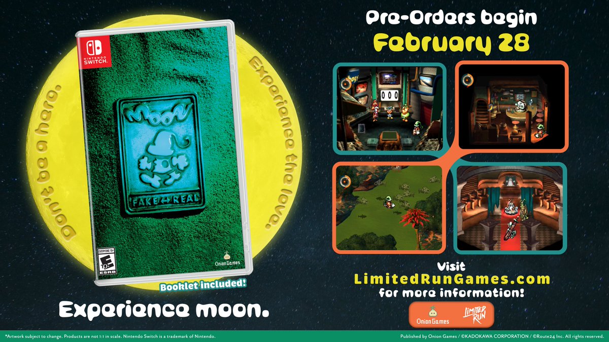 LimitedRunGames's tweet photo. Don't be a hero. Experience the love. Experience moon.

Pre-orders for moon launch in one week on 2/28. Standard &amp; Collector's Editions available. Learn More + Wishlist: https://t.co/6o6hog7A4u https://t.co/oPhcNFJWJ8
