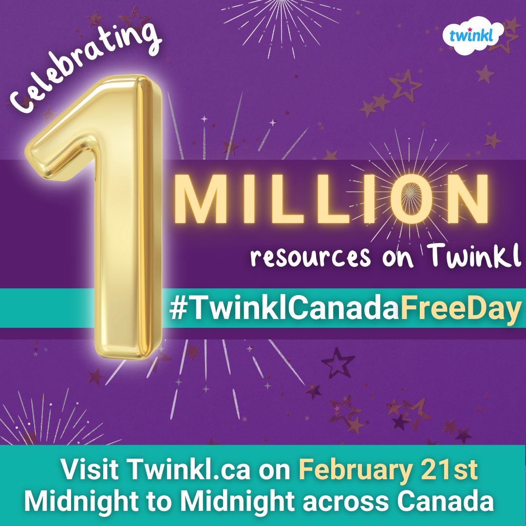Hey Canadian teachers! Have you logged into Twinkl today? You’ll find a surprise! #twinklcanadafreeday #onted #abed #bcteachers #canadianteachers