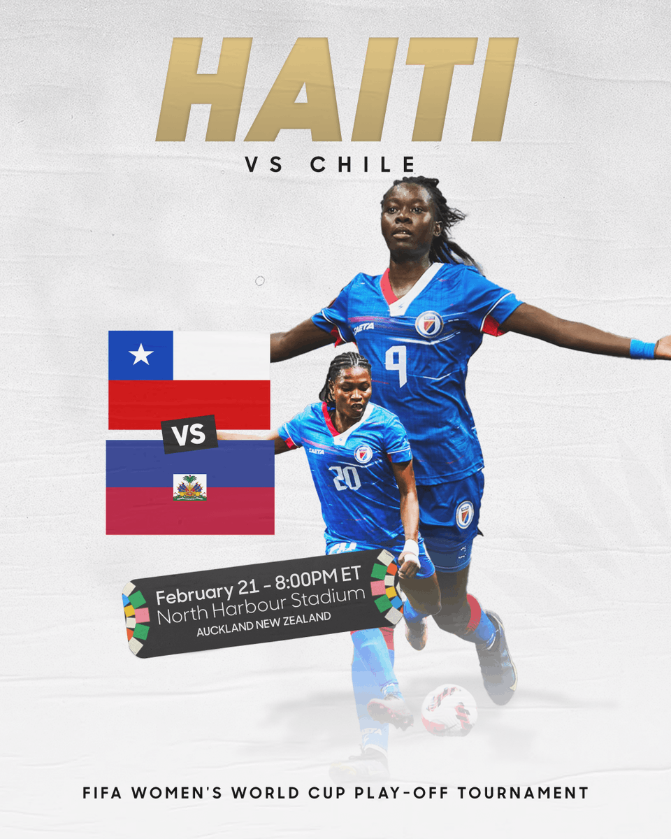 ConcacafW's tweet photo. It's matchday! @fhfhaiti plays for a spot in the FIFA Women's World Cup tonight at 8pm #FIFAWWC

🔗 https://t.co/C7jkx1scK1 https://t.co/JkF4h7TZN9
