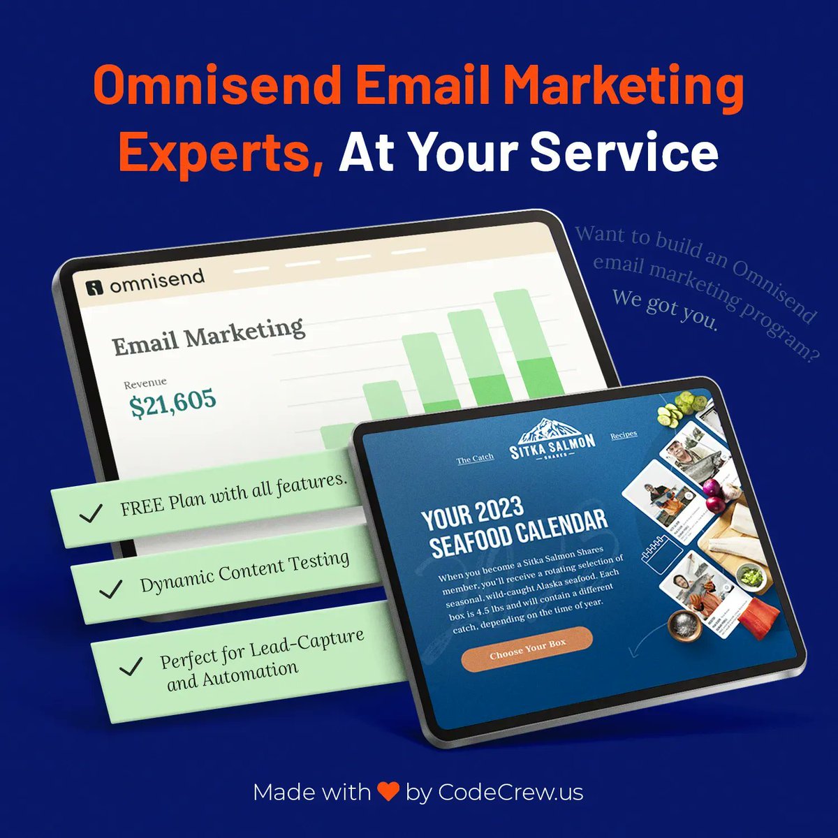 CodeCrewUS's tweet photo. Omnisend is a user-friendly, all-in-one email and SMS marketing platform trusted by over 80,000 ecommerce businesses. Want to know more? Check out our complete guide. https://t.co/uS13HigLKu #omnisend #emailmarketing #emailserviceprovider #emailmarketing #newsletterdesign https://t.co/c1rjvLRzpq