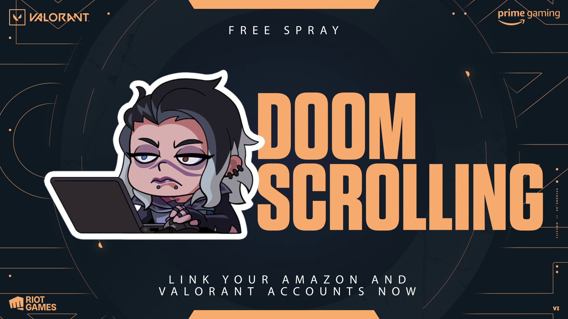 Clip it Spray for Valorant FREE with Prime Gaming!  We got the perfect  Spray for any streamer playing VALORANT, the exclusive Clip It Spray 🎬👑  Claim the spray, execute the perfect