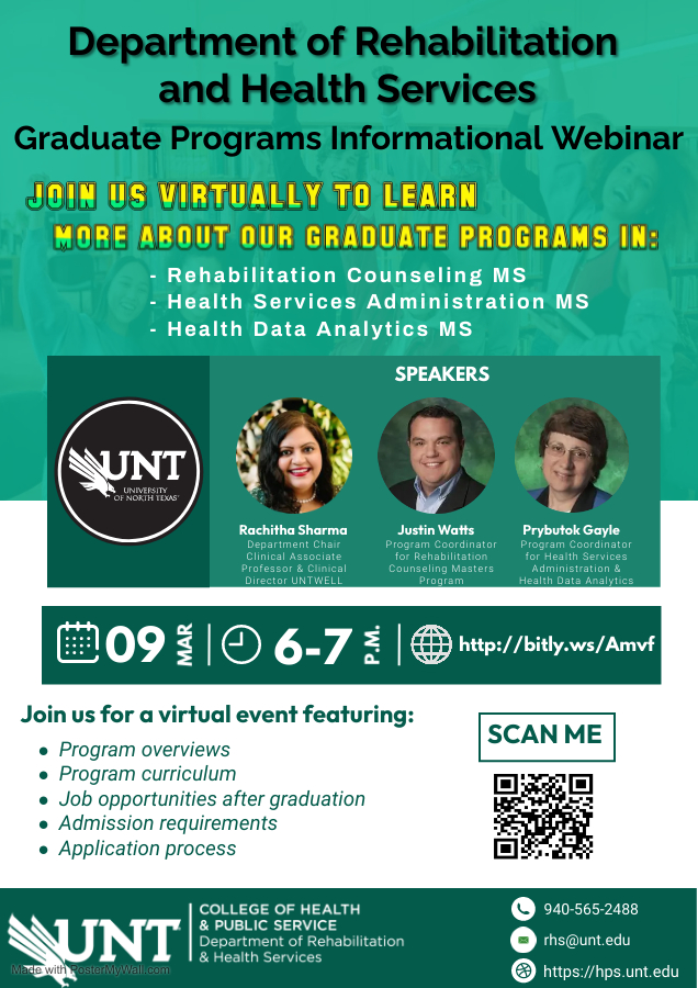 UNT - Rehab & Health Services tweet media