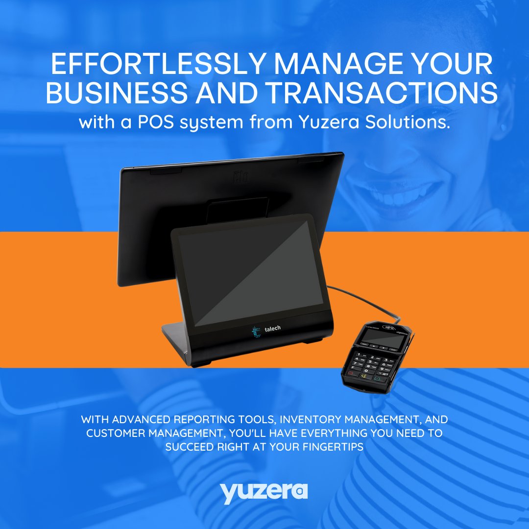 YuzeraOfficial's tweet photo. Upgrade to a state-of-the-art POS from Yuzera for a piece-of-mind. It's the easiest decision you will make all day.
Contact an advisor to learn more https://t.co/eQIRbvVDAF

#effortlesspayments #talech #pointofsalesystems https://t.co/A5BsD4VL2h