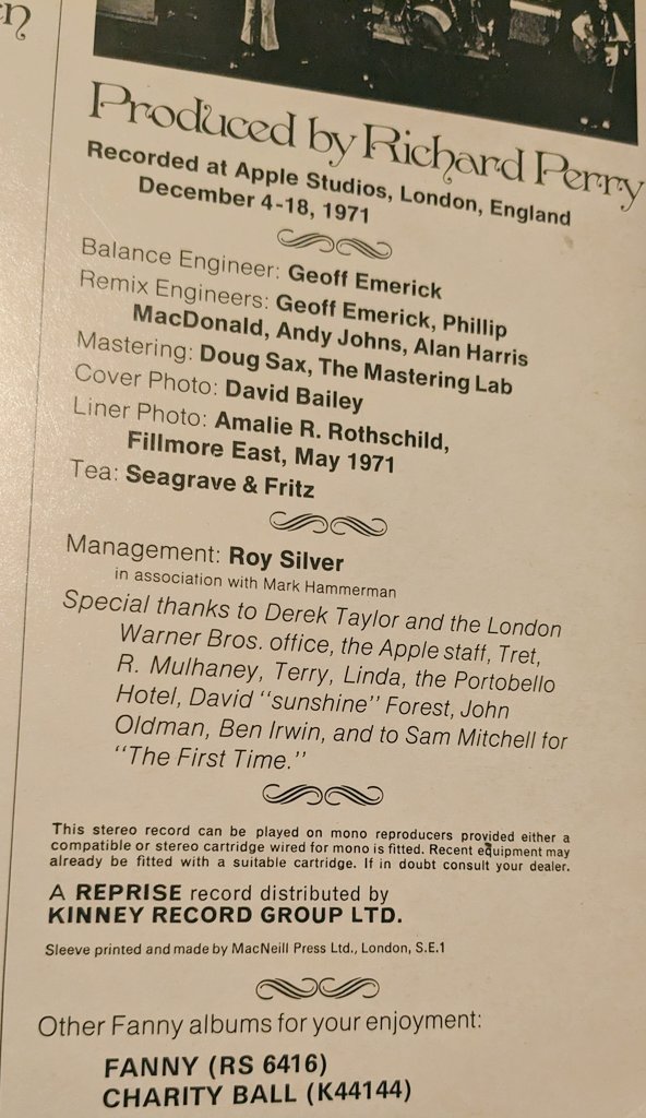 DaveDogFacedBoy's tweet photo. Can't beat a bit of Fanny
@iainlee @Steven__C @BeatlesPod
#DerekTaylor #Emerick #Apple https://t.co/gvpmU2akJB