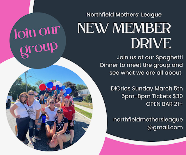 ncmsnj's tweet photo. Please see attached for information on the upcoming Northfield Mother's League  Spaghetti Dinner. https://t.co/Pg3FYSvCCc