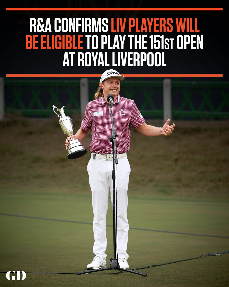 GolfDigest's tweet photo. Confirmed: LIV Golf members will be able to compete in The 151st Open.

See more: https://t.co/i29oAji785 https://t.co/eDr3axvqgj