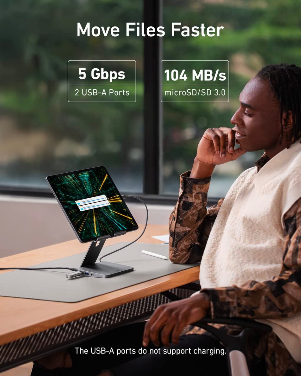 SurfingIndex's tweet photo. £79.99 at 21% off on Anker 551 8-in-1 USB C Hub, with Foldable Tablet Stand
Amazon Deal (affiliate)- https://t.co/mQxCNygMZI

#amazondeal #deal #sale #uk #london #usbhub #typec #ipad #ipadpor #ipadstand #mac #imac #charger #fastcharging #powerdelivery #tech #gadget #travel https://t.co/56dOfcgLiL