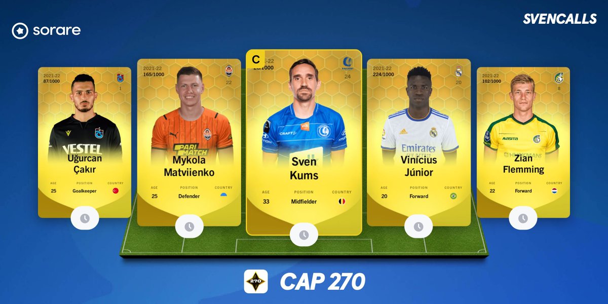 SvenCallsSoRare's tweet photo. My 3 competitive teams for the midweek 🕵️♀️ #capmaster #sorare https://t.co/Vu2wvX8KrX