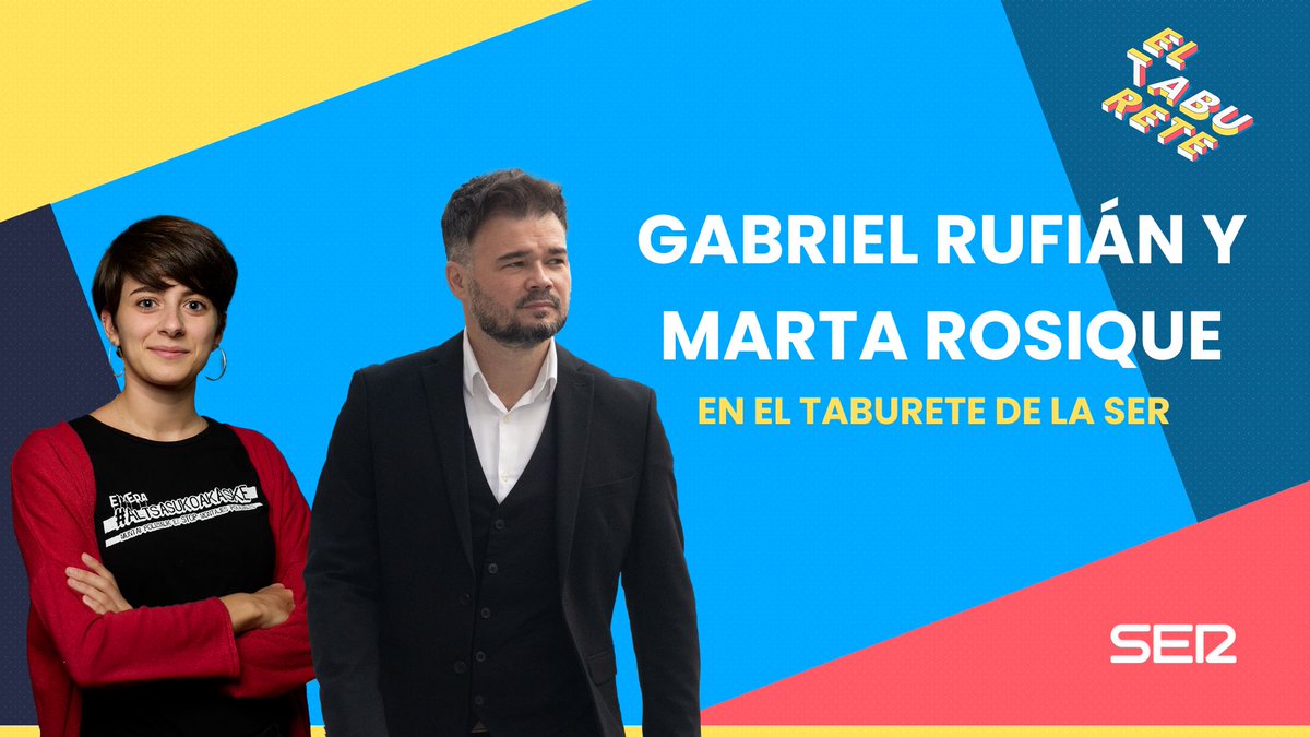 La_SER's tweet photo. 🎲 #ElTaburete | A partir de las 21:00h @MartaRosiq y @gabrielrufian se echan un Tabú contra @sarameijide y @AlexGato2 

Te esperamos en nuestro Twitch esta noche 

https://t.co/QXd7zB92sB
https://t.co/QXd7zB92sB
https://t.co/QXd7zB92sB https://t.co/pDYHYIX0aa
