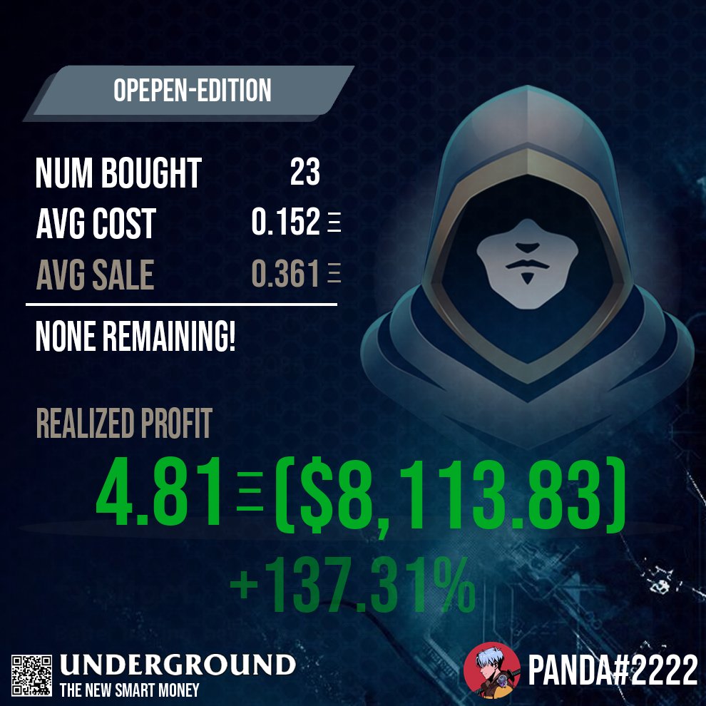 underground's tweet image. The Open Edition meta has some standout projects that continue to run strong.

High conviction plays for our community as we caught the biggest market shifts throughout February.

This is shaping up to be our biggest ever month of success as a collective.