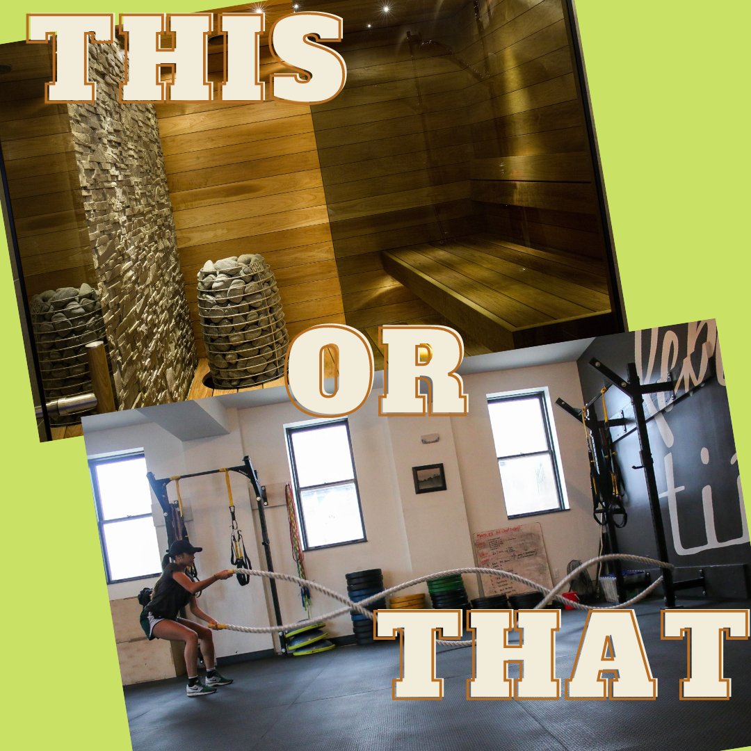 Ok, home improvement planning (or dream) time! If you had to choose (or if you have one and wish you went with the other), would you pick a sauna or a full home gym?

#thisorthat #realestatebroker #quadcitiesrealtor #homesauna #homegym #whatdoyoupick