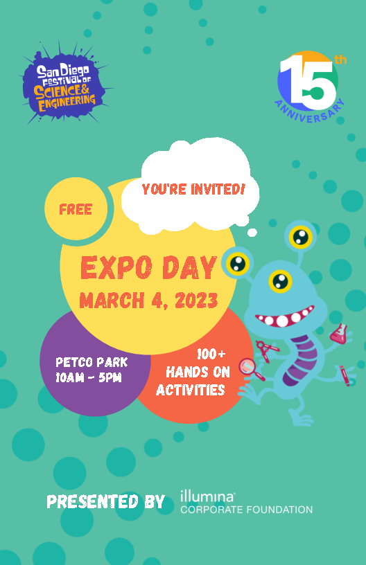 MadScienceSD's tweet photo. FREE San Diego Festival of Science &amp; Engineering is returning to PETCO PARK on MARCH 4th, 2023!
Time: 10am to 5pm 
100+ hands-on activities https://t.co/G0JI6jTLA6