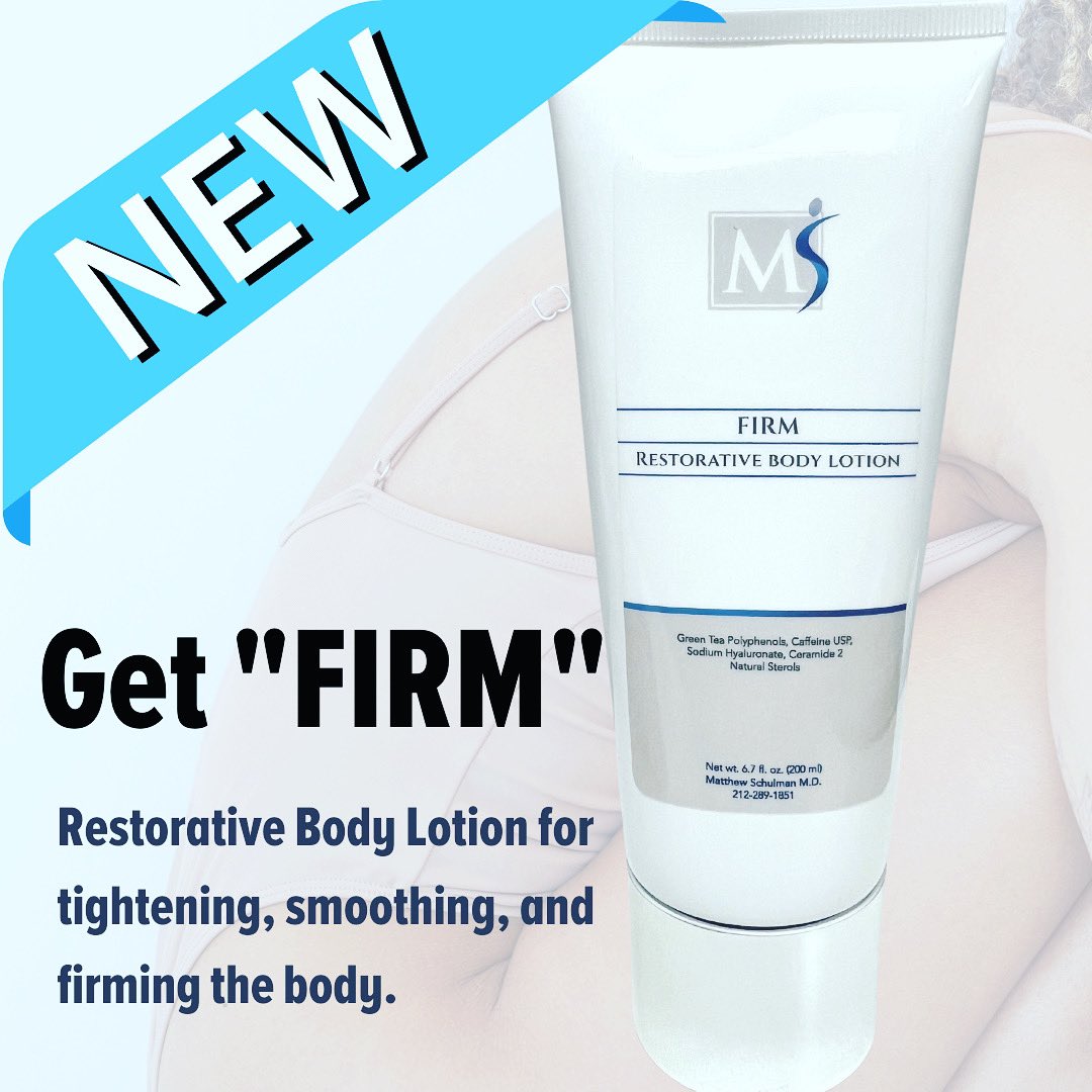 Why does everyone take care of the skin of their face, but neglect the skin of the body? This body lotion contains  peptides, green tea, and caffeine to tighten, smooth, and hydrate the skin.  Available in our office or online. …tic-surgery-estore.mailchimpsites.com/store/products…