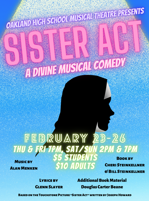 OaklandRCS's tweet photo. It's SHOW week for @oakland_theatre SISTER ACT! Can't wait! Show opens Thurs and runs through Sat. See below for show times/dates. @WGNSRadio @RCSArts @rucoschools @dnj_com @Mboro_Post @Murfreesboro_TN https://t.co/pqjxTRromY