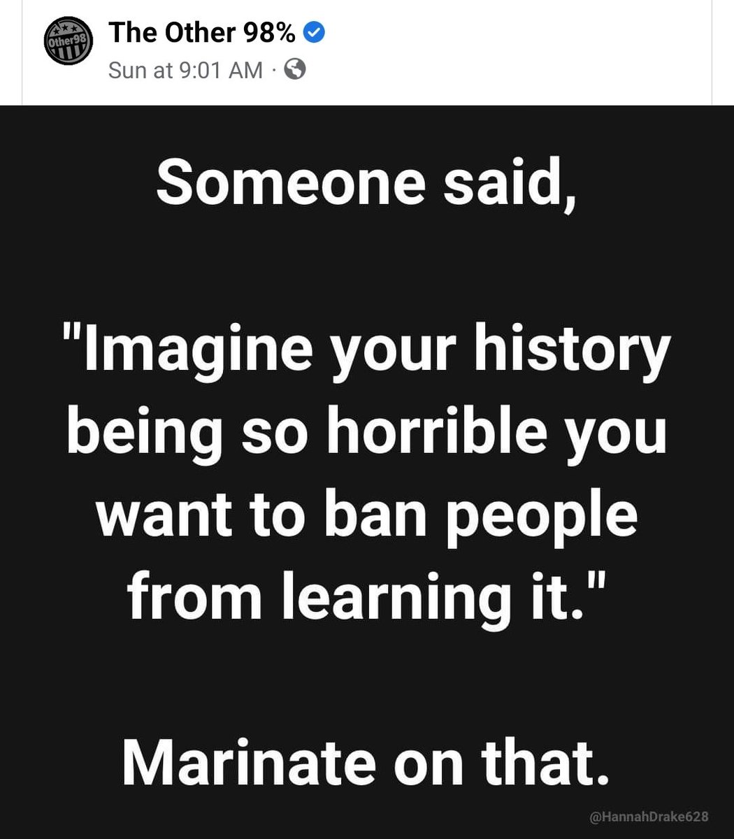 msjbe20a's tweet photo. Dear #RacistDeSantis
Why are you afraid of Facts and History?
This is how you have exposed your insecurities. 
Please note your attempt to suppress the votes of the non-caucasian has ignited a movement within the USA in opposition to your ignorant hateful actions. #UnitedWeWin https://t.co/uk5M76Jqbt