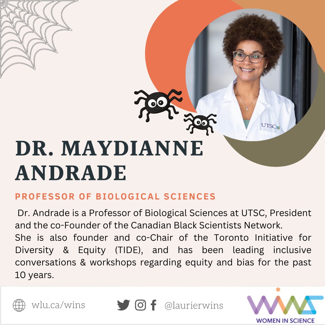 Today we'd like to introduce you to three amazing scientists - Dr. Juliet Daniel, Dr. Nicola Smith and Dr. Maydianne Andrade. 
Swipe to read more about these scientists and their work! 

#BlackHistoryMonth #WomenInScience #Science #equity #research