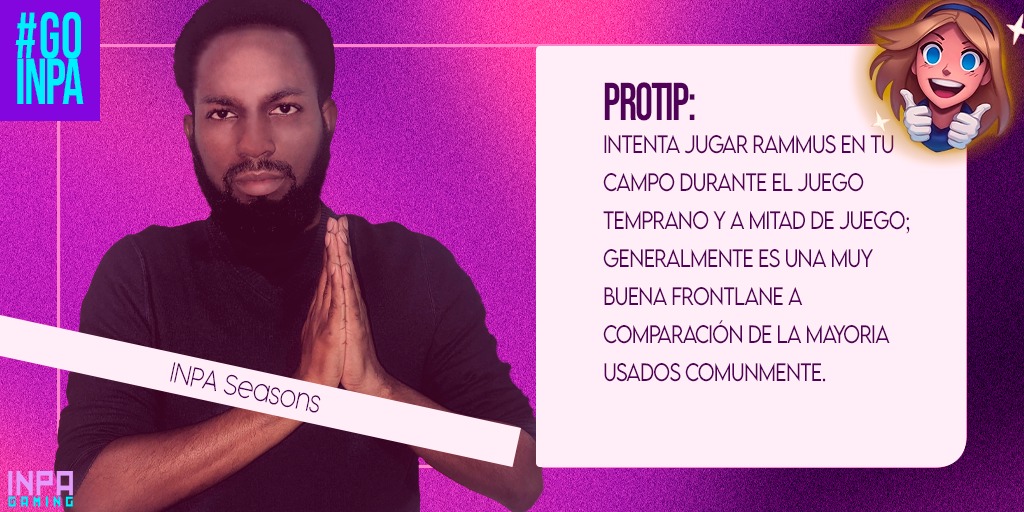 GamingInpa's tweet photo. PROTIP DEL DIA:
Hoy @SeasonsTFT nos trae un consejo que te ayudara a llegar saludable al juego tardio.
#GOINPA #SomosTFT https://t.co/ND4vemlLYW