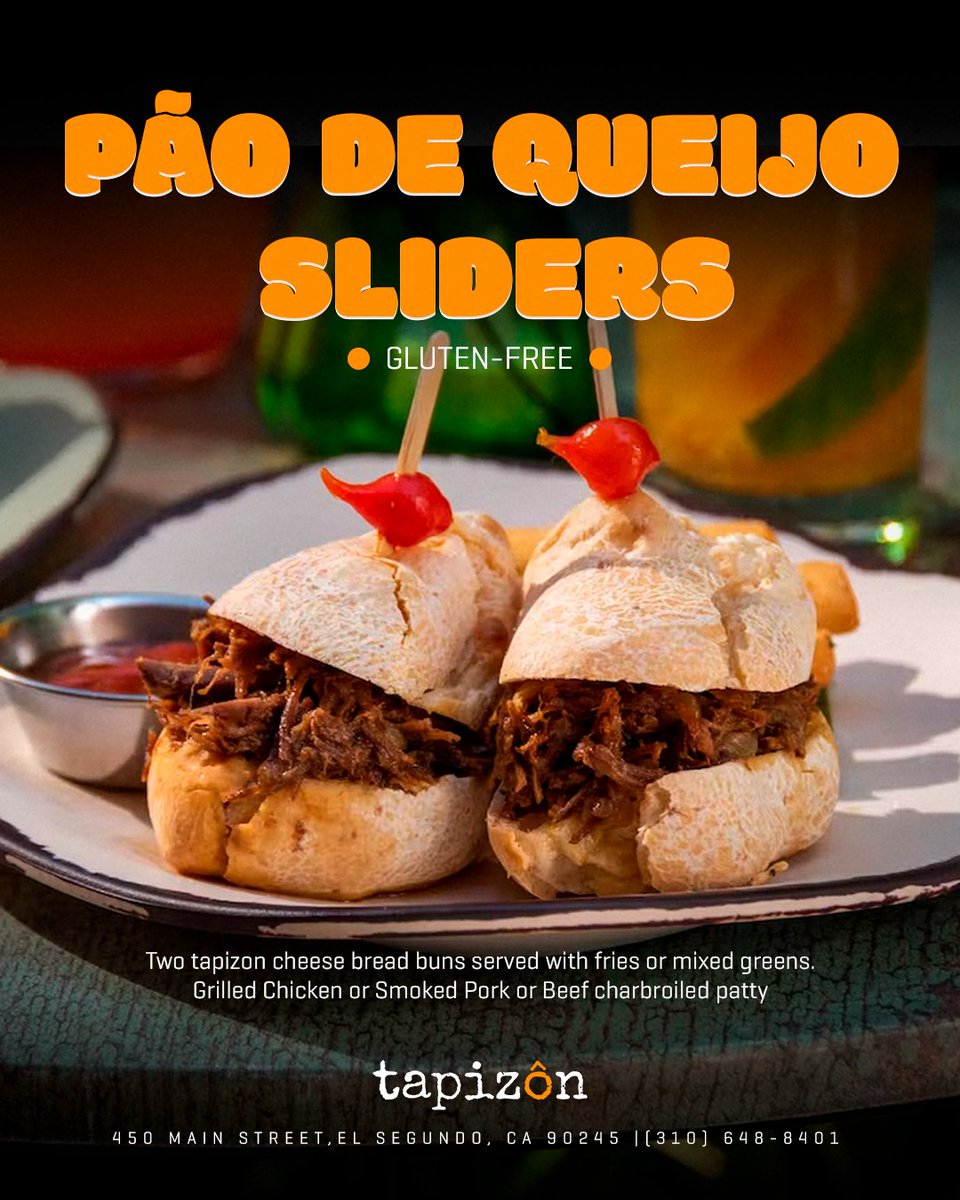 tapizonBarRes's tweet photo. Have you tried our Pão de Queijo Sliders?

Come and try our fusion menu

#Tapizon https://t.co/yt5yeX6nM0