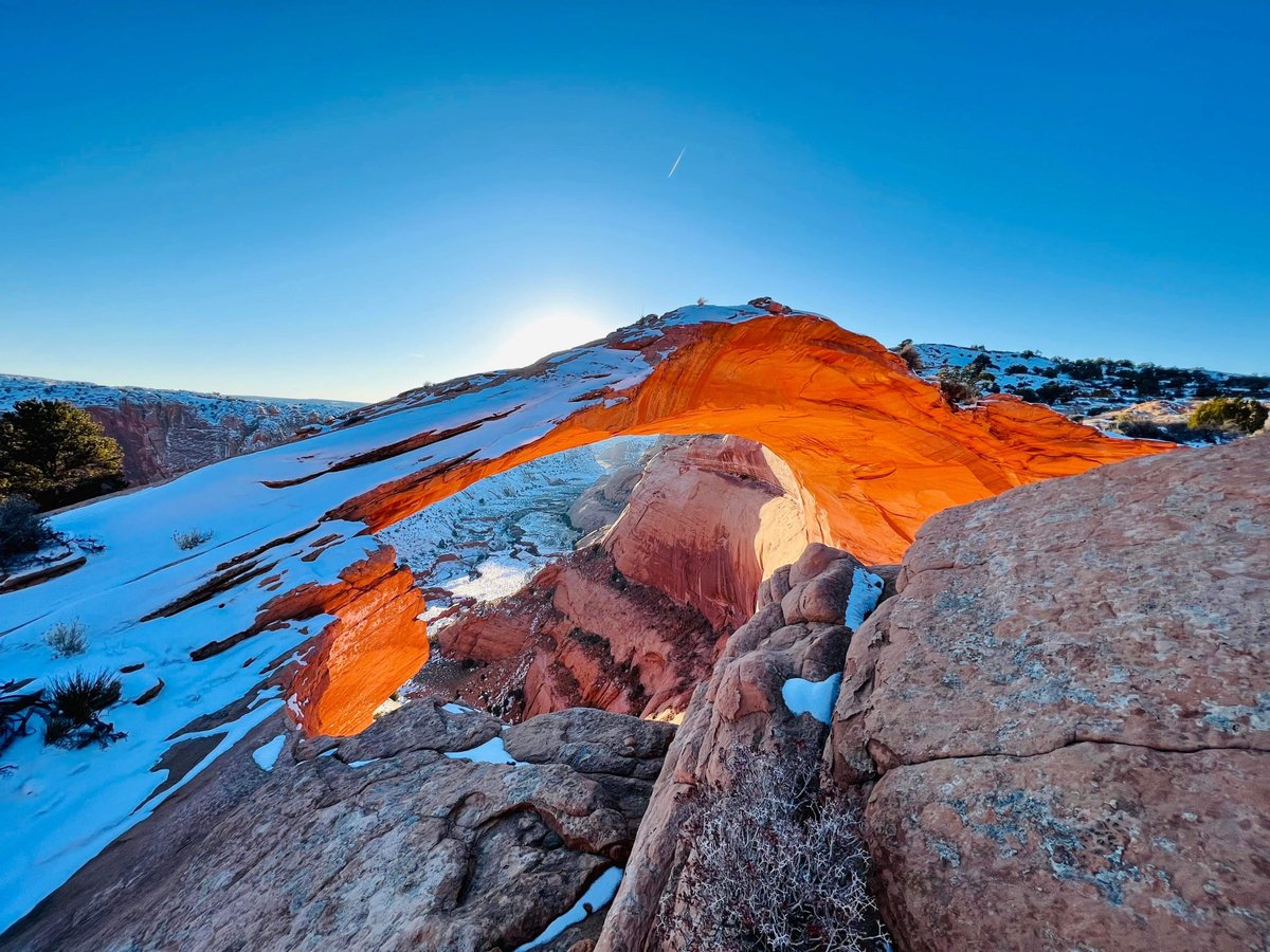 visitpageaz's tweet photo. Ever wondered why does #EggshellArch glow during sunset? As the sun descends towards the horizon, sunlight reflects off of the #canyon wall and makes the arch glow bright orange. Catch a unforgettable sunset by booking with EggShell Tours, LLC at https://t.co/Wa6oWTbRpr. https://t.co/venTcx1cL1
