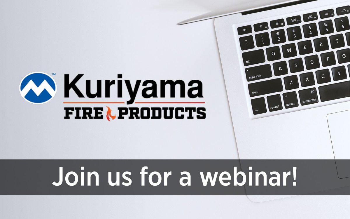 Join us for a webinar from our February #FeaturedSupplier Kuriyama of America, Inc.! Learn more about the newly offered Fire Products line. Register here: bit.ly/3SrQuWf