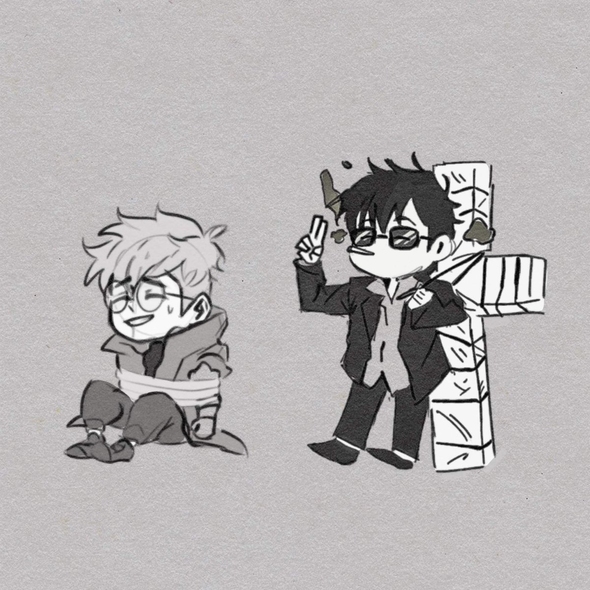 richimii's tweet photo. Little Vash/Wolf Keychain doodles~
.
.
.
#vashthestampede #art #wolfwood
#anime #digitalart https://t.co/m8OlkObq3D