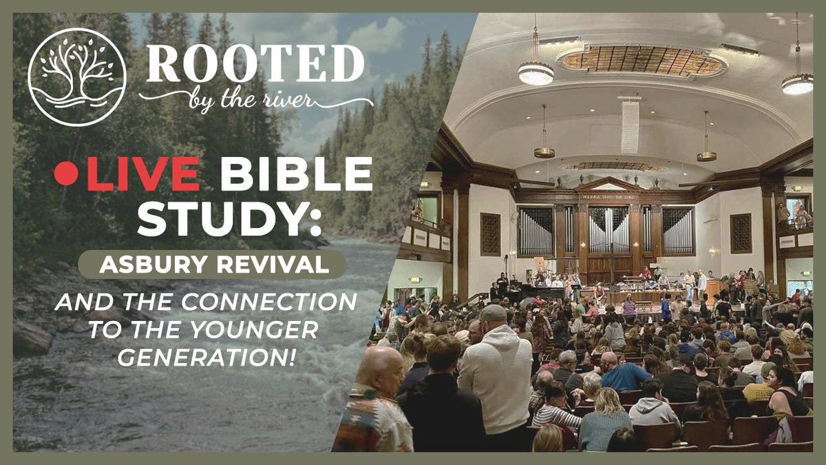 RootedByRiver's tweet photo. River and @MRejoicing dive deeper into why the Asbury Revival is affecting the younger generation so heavily.
This will be a powerful one!
Come listen and join in the discussion!
https://t.co/WtXOleUI9x https://t.co/UZeXGjVZr3