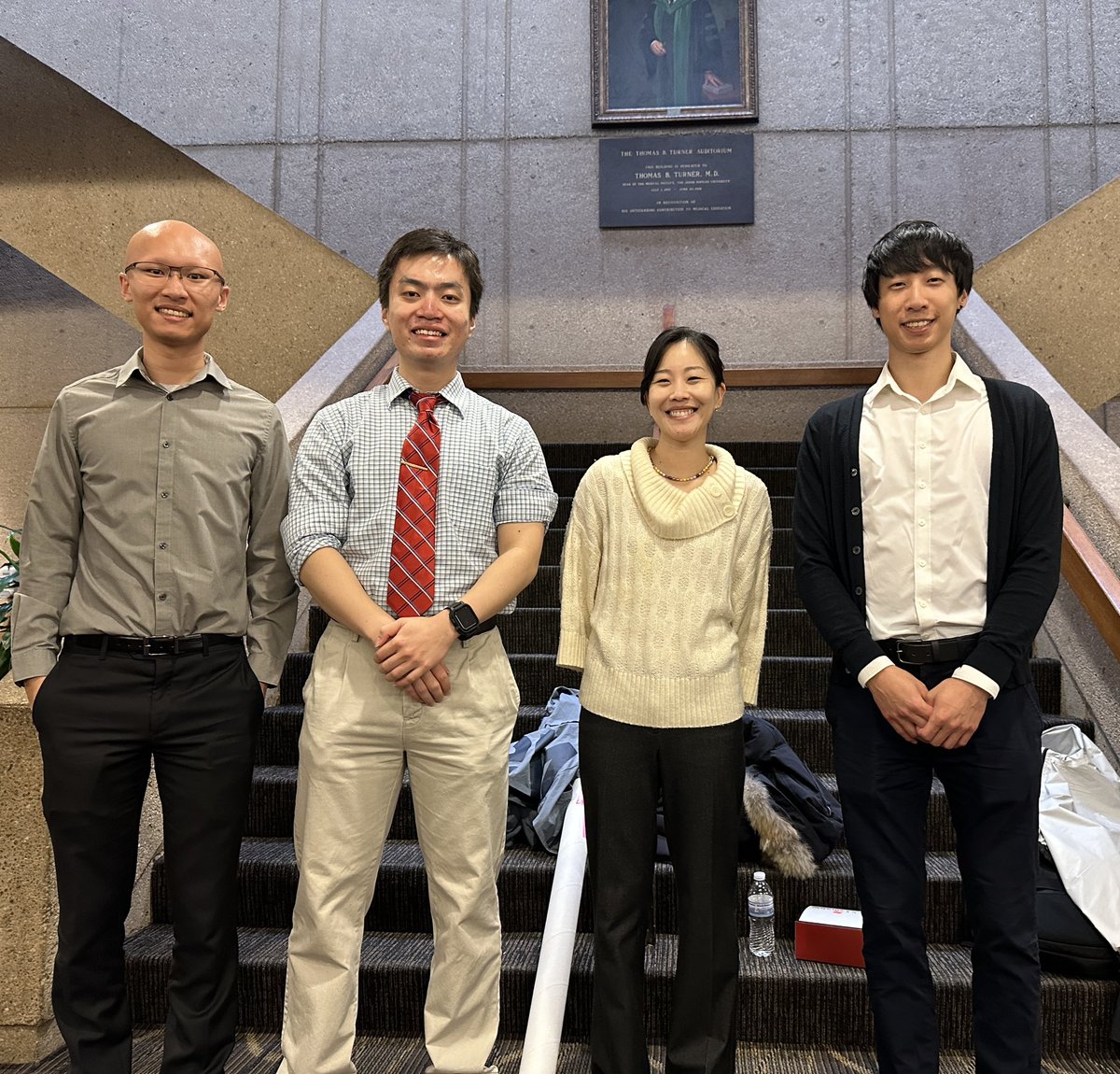 fromHurLab's tweet photo. It is always exciting to communicate science with colleagues. Taka, Harrison and Kenny @fromHurLab presented their work at #HopkinsResearchRetreat orgarnized by @JohnsHopkinsDOM and @HopkinsEngineer https://t.co/O5qFNmRHkc