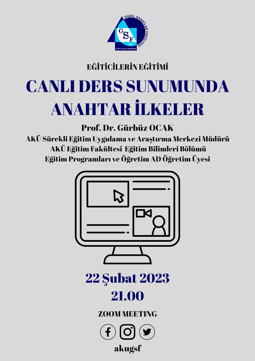 AKUSEM (Sürekli Eğitim Uyg. ve Araş. Merkezi) (@akusemaku) on Twitter photo 