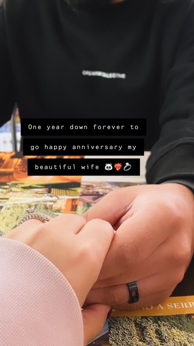 rraashidd's tweet photo. Happy anniversary my everything 🐼❤️‍🔥💍 https://t.co/nIMJngshEY
