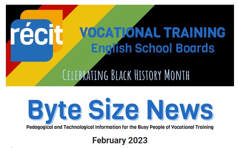 ChefMarcVezina's tweet photo. Catch the February edition of Byte Size News. Voice your opinion on the priorities of our new minister, and read about Webinars on mixed reality, Hats Off to You! contest, Google &amp; Microsoft join the A.I. arena, https://t.co/FDaOOkDpiO https://t.co/y6HJu1dDef