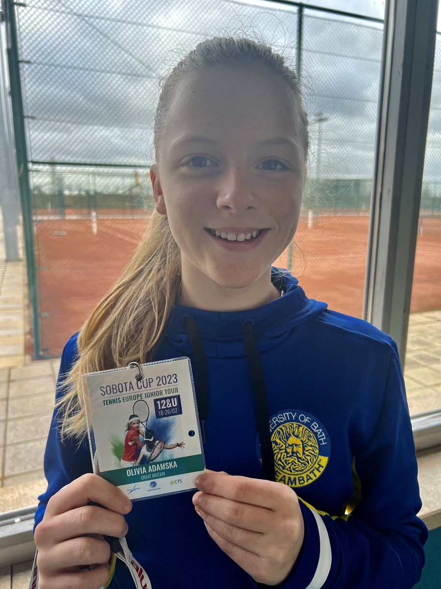First <a href="/TennisEurope/">Tennis Europe</a> abroad for Olivia 🎾💪🎾 CT-Sobota. 

<a href="/AvonTennisUK/">Avon Tennis UK</a> 
<a href="/TeamBathTennis/">TeamBath Tennis</a> 
<a href="/RalphAllenBath1/">Ralph Allen School</a> 
<a href="/RalphAllenBath/">Ralph Allen</a>