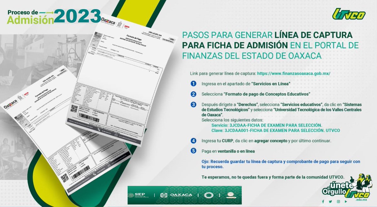 mecautvco's tweet photo. ¡Estas a tiempo de ser parte de la @utvco @mecautvco!
Aqui los pasos para generar tu ficha de admisión.

👆🏻Link para ingresar al sistema de servicios escolares
https://t.co/gMeHx0YnTq https://t.co/14Df3MqRbS