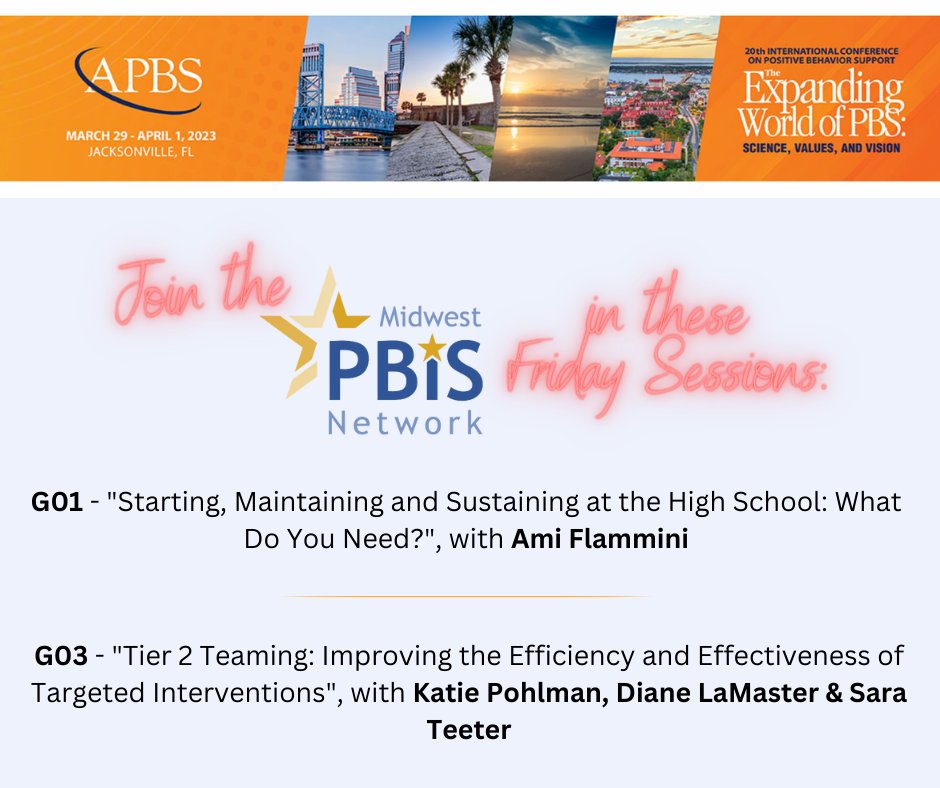 midwestpbis's tweet image. @theAPBS #APBS2023 #PBIS