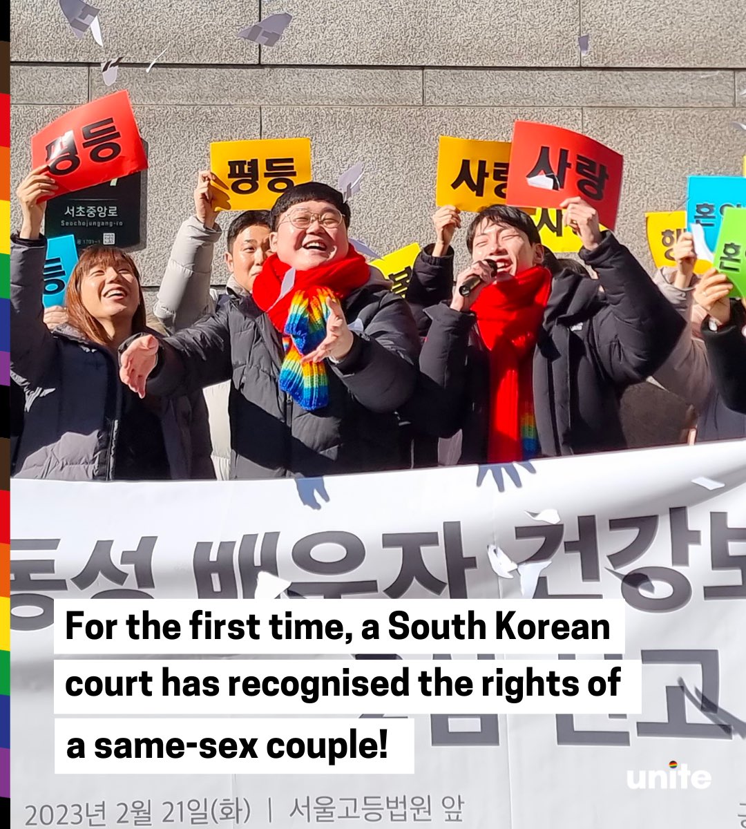 A South Korean court has for the first time recognised the rights of a same-sex couple in the country 🏳️‍🌈