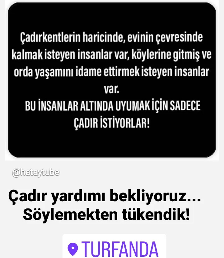 yuce_97's tweet photo. @DocDrLutfuSavas @ahbap @AFADBaskanlik @DepremDairesi #hatay #deprem #hataydeprem #turfanda https://t.co/UjauhptGqx