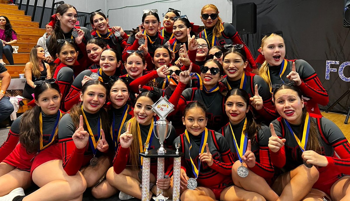 The Victors Cheer Team, under the direction of coach Jessica Burgos, participated in their first competition, the Florida Cheer and Dance Association Sizzler, Sat Feb 18, 2023, and won their first trophy as a team -   1st Place!  
#mcsstudentsuccesses #MCSAthletics #MCSCheer