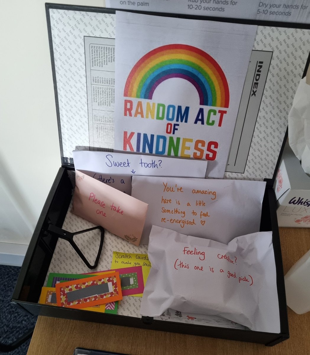 Staff wellbeing is so important. Value and look after staff and colleagues and the rest will follow! Love this little box that has popped up in our main office 😍 #StaffWellbeing