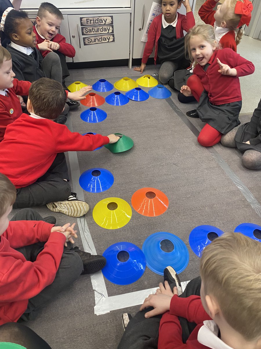 Today Primary 1 explored area. We had great fun finding out how much could fit inside different shapes and spaces #activelearning #continuousprovision