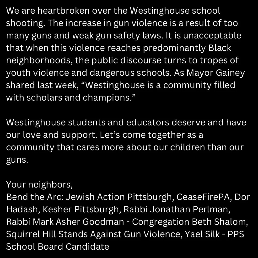 Bend The Arc: Jewish Action Pittsburgh tweet media