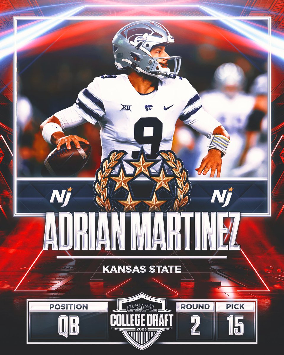 UFLGenerals's tweet photo. With the 15th pick of the 2023 USFL College Draft we select, @MartinezTheQB 

#InTheTrenches🎖🫡 https://t.co/w7XGppZ9uj