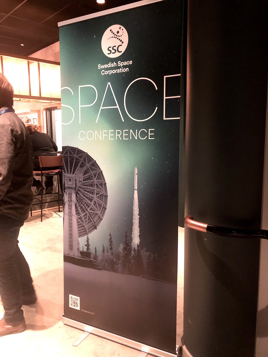 SSCspace's tweet image. Busy first conference day in Kiruna. Stratospheric balloons, sounding rockets, ground segment development, spaceport capabilities, market trends – and an astronaut! Tomorrow promises much more for the guests at #SSCspaceConference2023.