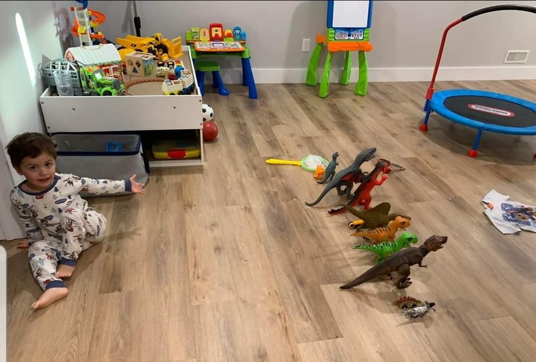 CandiceAustin24's tweet photo. My basement is Dinosaur land for this cute 3year old who knows ALL his dinosaurs!π¦π¦π¦π¦
He lined them all up, lol! He may have my OCD on organization skills ππ€£
#Grandbabe #LoveHim #SoMuchPersonality #Children
#dinosaur https://t.co/GRrz5Kc1D5