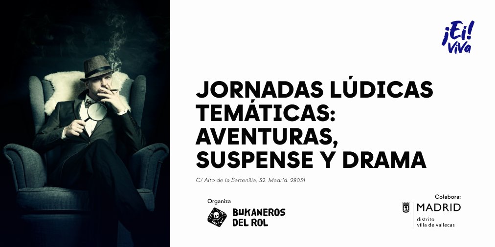bukanerosdelrol's tweet photo. Ojito, que hemos preparado un finde lleno de actividad bukanera en #EiViVa.
El sábado tarde empezamos con las Jornadas de Aventura, Suspense y Drama, ludoteca bukanera de misterior y rol con #InSpectres de @Nosolorol, de 16h a 20h
+INFO e inscripciones:
https://t.co/NGNZmRU3DT https://t.co/IQvC9XPYYU