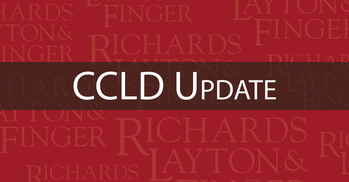 Complex Commercial Litigation Update: In the last quarter of 2022, the Complex Commercial Litigation Division (“CCLD”) remained busy, with the CCLD’s four judges addressing issues stemming from contract cases, including LLC disputes. rlf.com/complex-commer…