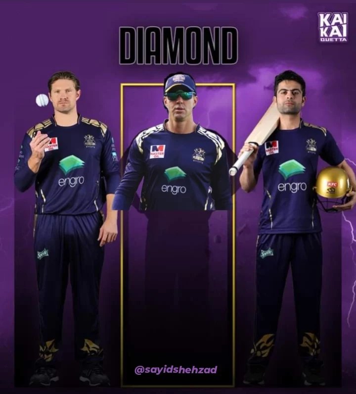 SayidShehzad's tweet photo. @ShaneRWatson33 and @iamAhmadshahzad
 in the top order 💜
Kevin pietersen in the middle
That nostalgia was just💜
@TeamQuetta missing them? https://t.co/DQRKDK8VDw