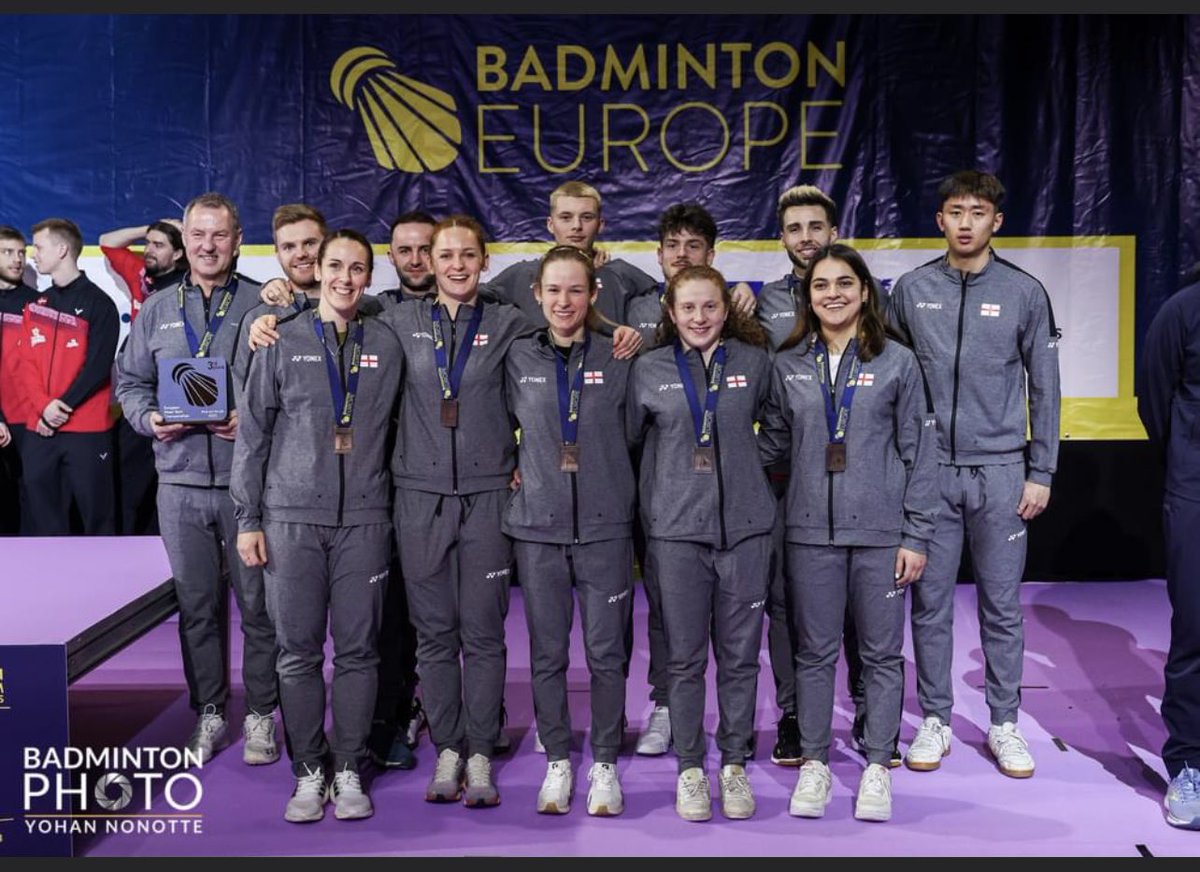 Happy to be part of a medal winning England at the European Teams #bronze <a href="/_WWPIS/">Working with Parents in Sport</a> <a href="/MiltonKeynesBA/">Milton Keynes Badminton Academy</a> <a href="/TeamSportsAid/">SportsAid</a>