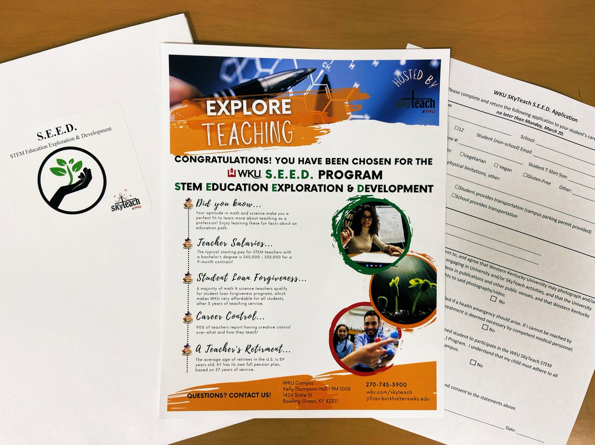 skyteach_wku's tweet photo. Our master teachers are gearing up for a very special program for the gifted math and science high schoolers in our area. STEM Education is where it’s at! @rudloff_teacher @CatPoteet @m_cubed314 @WKUCEBS @wkuogden @wku @uteachinstitute #getthefactsout https://t.co/vmwuvst6Rq