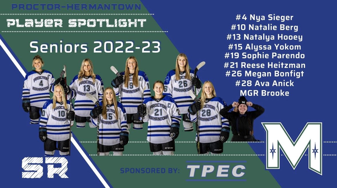 Our final week of Mirage Player Spotlights are brought to you by TPEC! Thank you for your contribution and support for our program this season! 

Our Player Spotlights feature all of our seniors! We are so proud of this group and thankful for what they’ve given to our program!