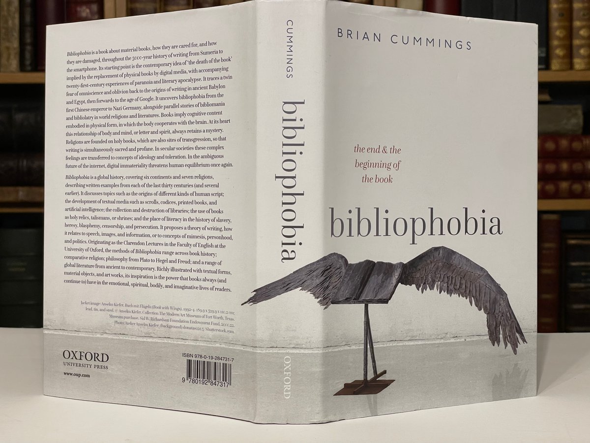 CMTCambridge's tweet photo. History of Material Texts Seminar this week!
Thursday 23 February, 5 pm, Board Room, Faculty of English, 9 West Rd, Cambridge
Brian Cummings (York) will discuss his new study, 'Bibliophobia: The End and Beginning of the Book'
All welcome.
#materialtexts #bookhistory https://t.co/0YY3gXxlYa